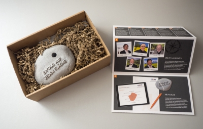 Vertriebsaktion mit Wortsteinen